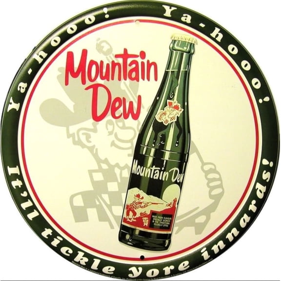 Hangtime Mountain Dew Nostalgic 24 inch Garage Sign