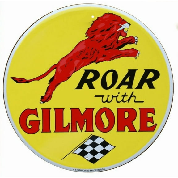Hangtime Roar with Gilmore Gas Nostalgic 24 inch Garage Sign