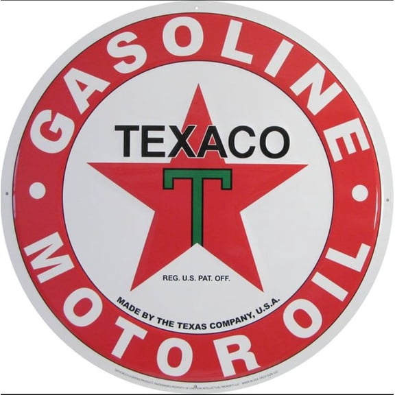 Hangtime Texaco Logo Nostalgic 24 inch Garage Sign