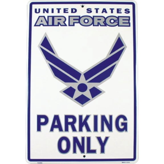 Hangtime US Air Force Parking Only 12x18 inch Parking Sign