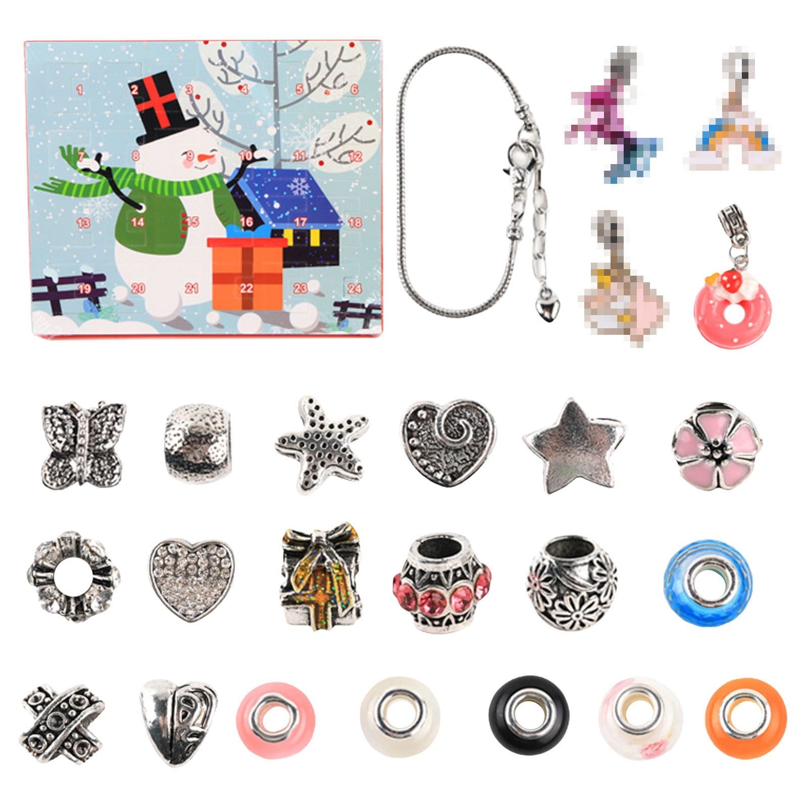 Hangyan 2024 Countdown Christmas Christmas Jewelry Set Battery Rope