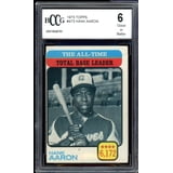 Hank Aaron Card 1973 Topps All Time Leader #473 BGS BCCG 6 - Walmart.com