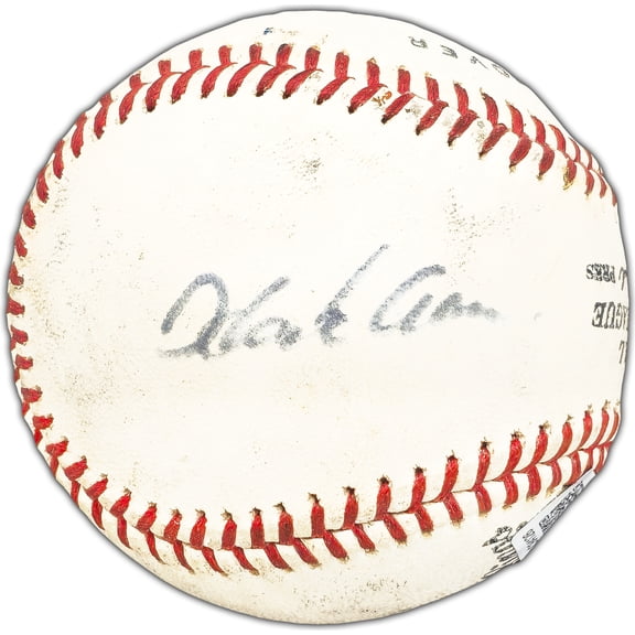 Hank Aaron & Eddie Mathews Autographed Official Rawlings Southern League Baseball Milwaukee Braves Vintage Signature Beckett BAS #AC94126