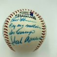 Hank Aaron HOF Multi Signed Cracker Jack Old Timers Game Baseball