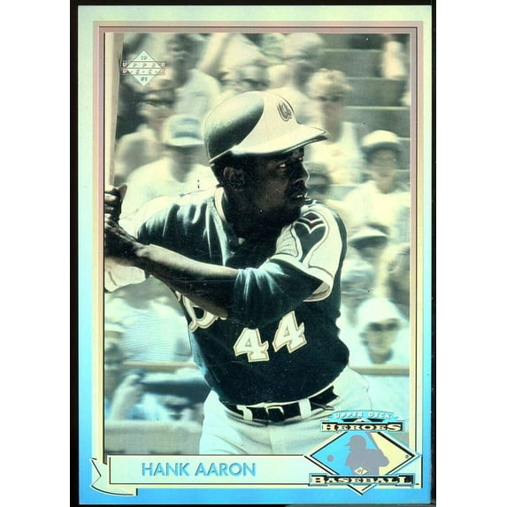 Hank Aaron Hologram Card 1991 Upper Deck #HH1