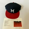 thumbnail image 1 of Hank Aaron Signed Authentic 1957 Milwaukee Braves Model Hat JSA COA, 1 of 9