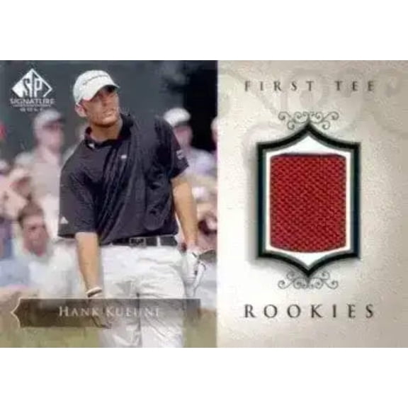 Hank Kuehne 2004 SP Signature golf First Tee Rookies tournament worn shirt card