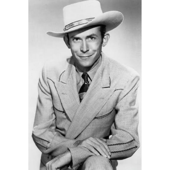 Hank Williams Country Music legend smiling in stetson 24x36 Poster