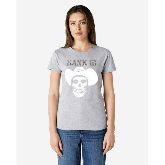 Hank Williams III Black Graphic Cowboy Unisex Tee, for men & women, up to size 5XL.