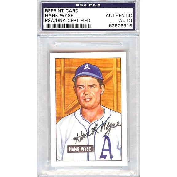 Hank Wyse Autographed 1951 Bowman Reprints Card #192 Washington Senators PSA/DNA #83826816