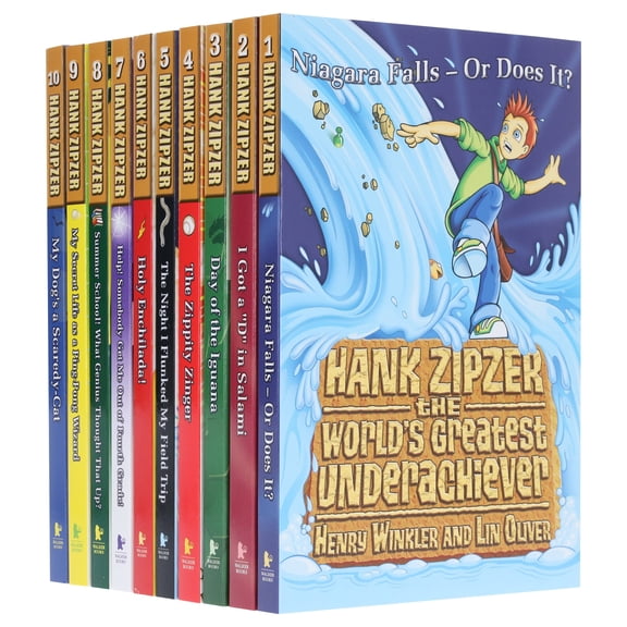 Hank Zipzer Collection by Henry Winkler & Lin Oliver 10 Books Collection - Ages 7-9 - PB