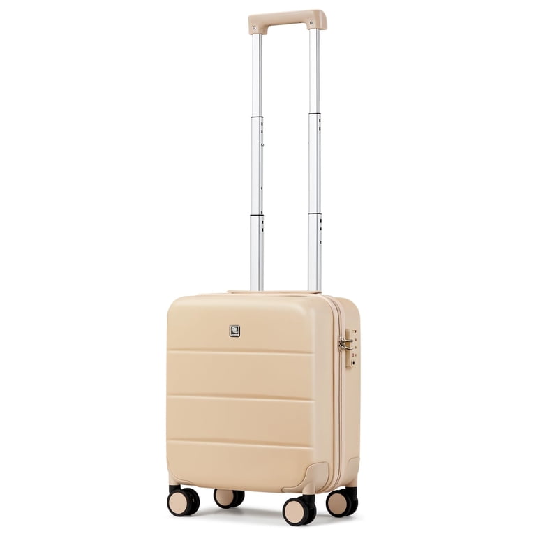 Hanke 16 Inch Underseat Carry On Luggage with Wheels, Cuba Sand