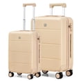 thumbnail image 1 of Hanke Hard Shell Luggage Sets 2 piece Large Suitcase Traveler's Choice Tsa Luggage Hard Shell Suitcases Checked Luggage With Spinner Wheels 20/26 inch (Cuba Sand), 1 of 9