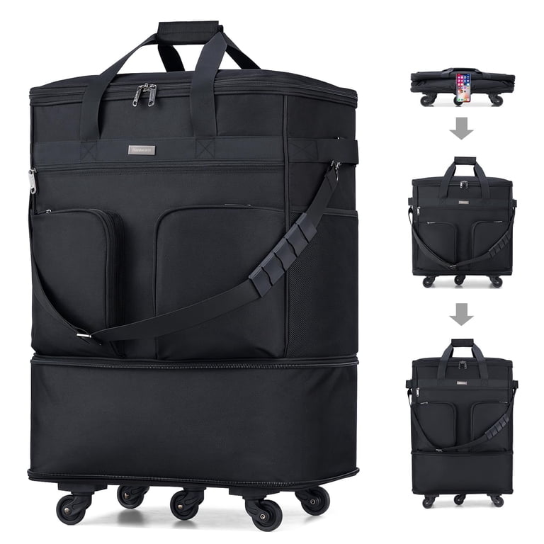 Hanke Suitcases with Wheels Expandable Foldable Luggage Bag