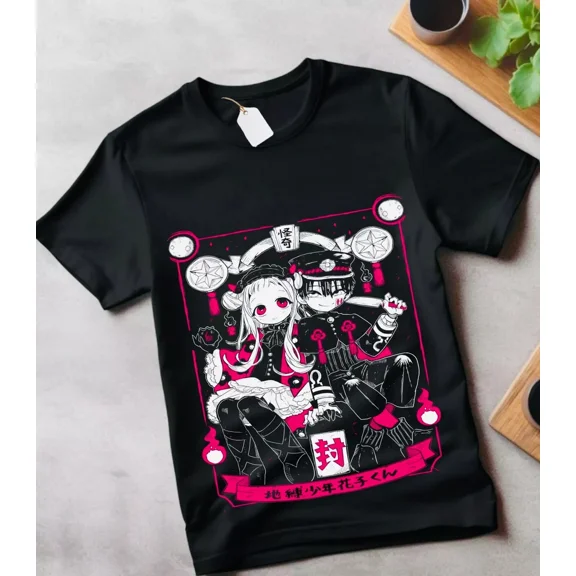 Hanko-Kun T-Shirt Toilet Bound Anime Jibaku Shounen Gift Graphic Shirt All Size