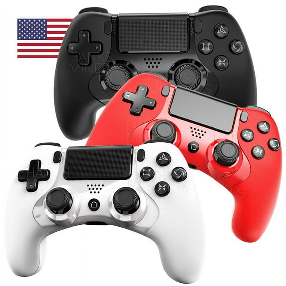 Hanks Minerals Wireless Gamepad Controller for PlayStation 4, Black