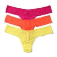 thumbnail image 1 of Hanky Panky 3-PACK Signature Lace Low Rise Thong (49113PK),Extra Spice, 1 of 6