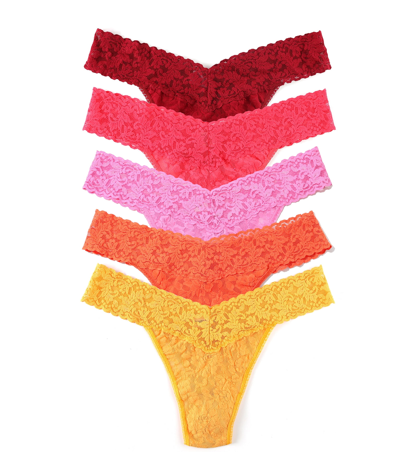 Hanky Panky 5-PACK Signature Lace Original Rise Thong (48115PK