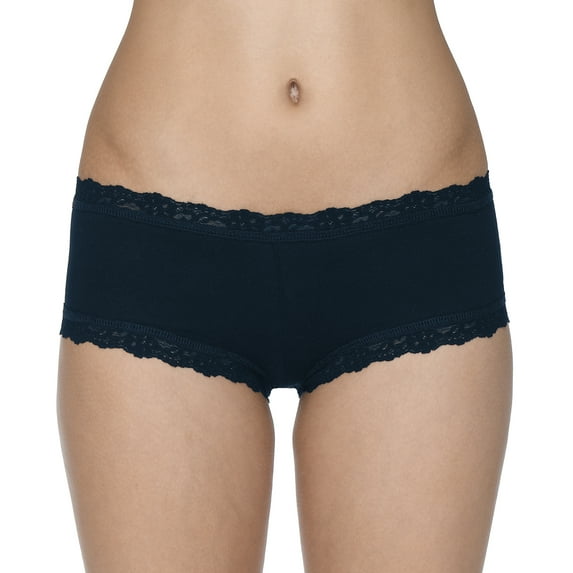 Hanky Panky Cotton Boyshort (891281),Medium,Navy