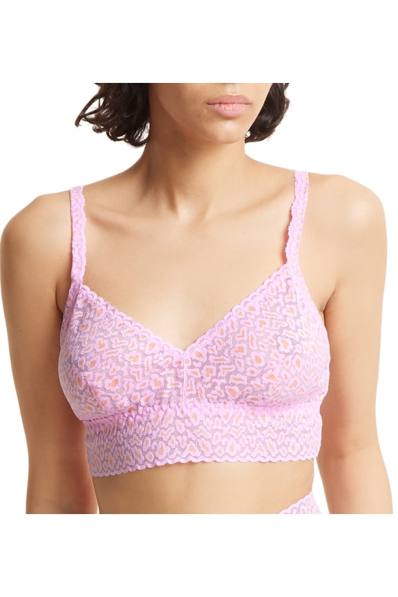 Cross-Dyed Retro Bralette (7J7271),Medium,Rose/Orange Blossom