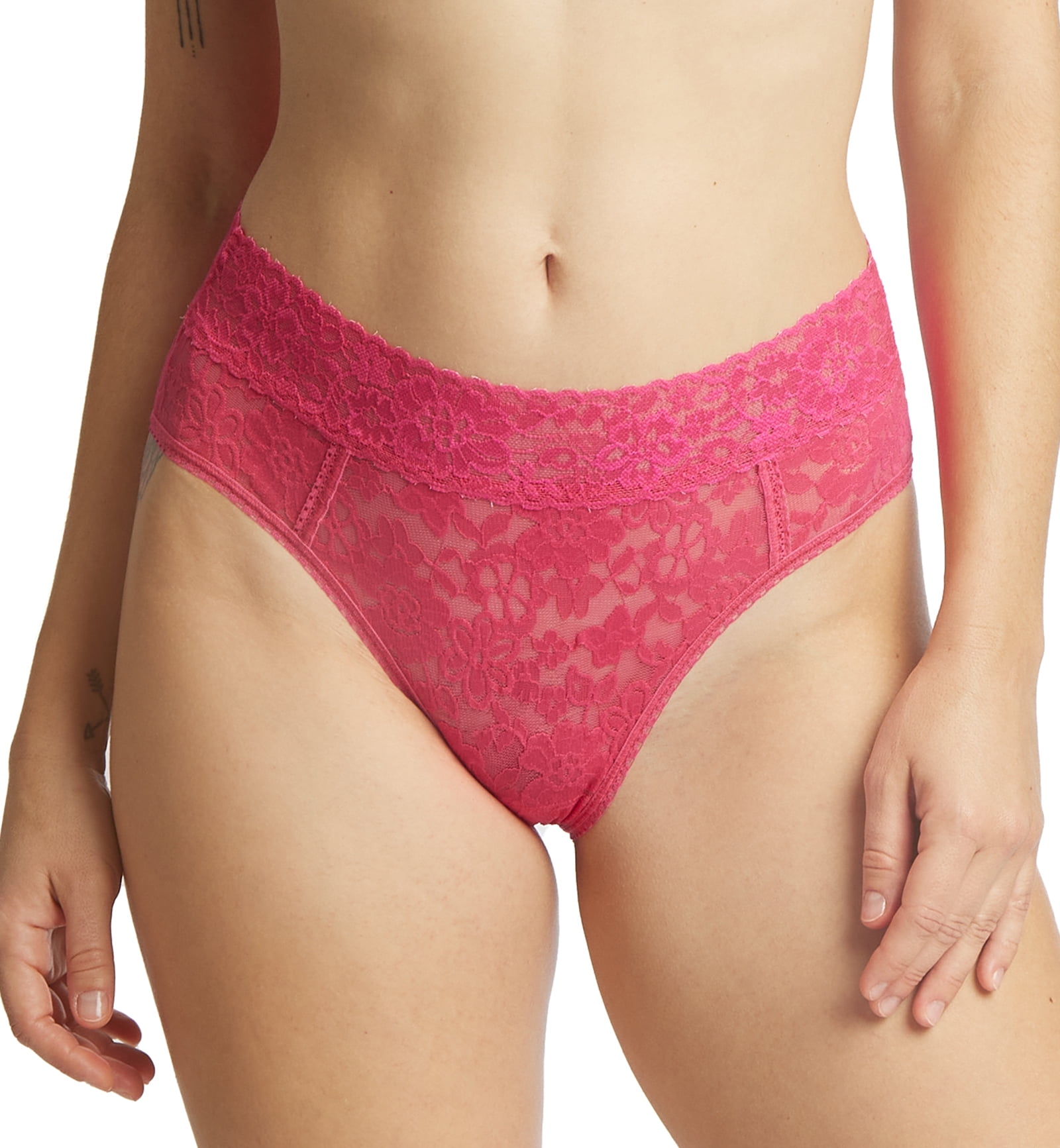 Hanky Panky Daily Lace Slip Vita Bassa Donna - Pizzo Elasticizzato, Colore Shiraz (772441) - 2