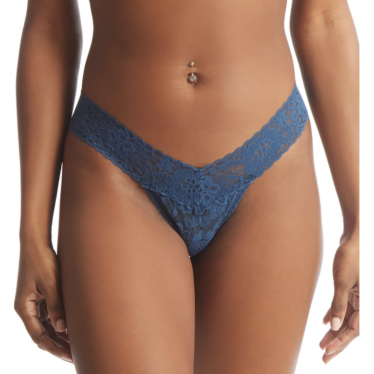 Hanky Panky Daily Lace Low Rise Thong (771001P),Nightshade