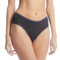 thumbnail image 1 of Hanky Panky MoveCalm Hi-Rise Thong (2P1924),Small,Black/Granite, 1 of 3