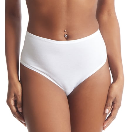Hanky Panky Play Cotton Hi-Rise Thong (721924),M/L,White