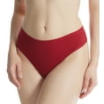 thumbnail image 1 of Hanky Panky Play Cotton Natural Rise Thong (721664),XS/S,Cayenne, 1 of 3