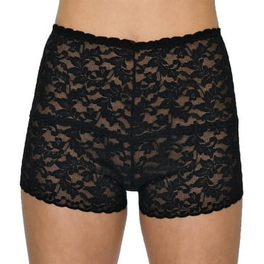 Hanky Panky Retro Lace Hot Pant (9K1251),Small,Black