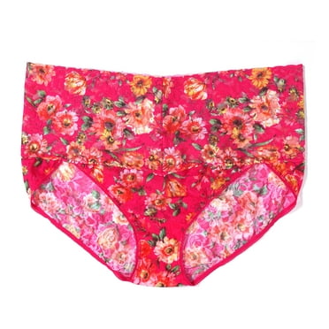 Hanky Panky Plus Size Printed Retro Lace V-Kini (PR9K2124X),3X,La Vida Loca