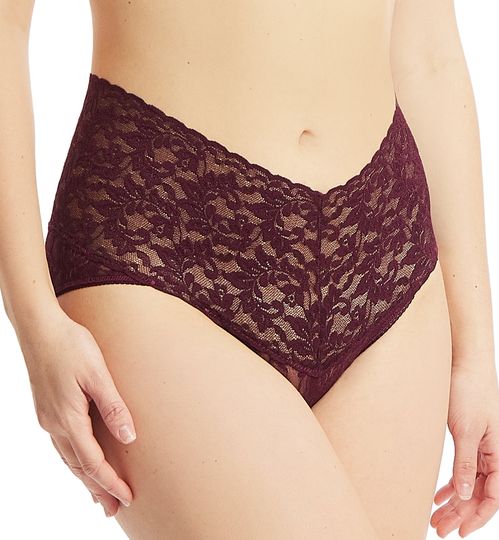 Hanky Panky Retro Lace V-kini (9K2124),XL,Partly Cloudy
