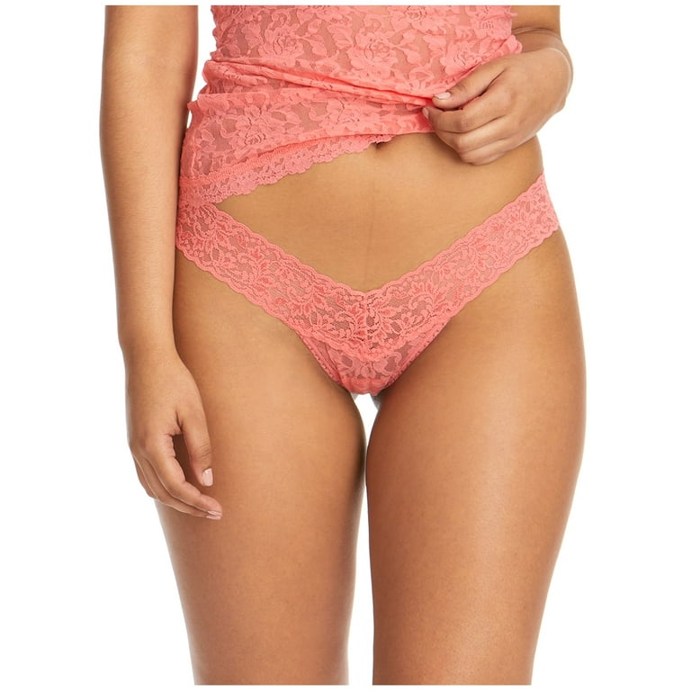 Hanky Panky Signature Lace Low Rise Thong (4911P),Peachy Keen