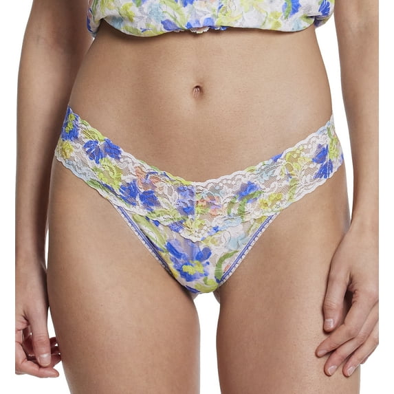 Hanky Panky Signature Lace Printed Low Rise Thong (PR4911P),Brush Strokes