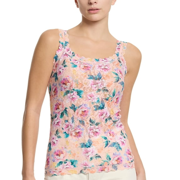 Hanky Panky Signature Lace Printed Unlined Camisole (PR1390L),Large,Buy Myself Flowers