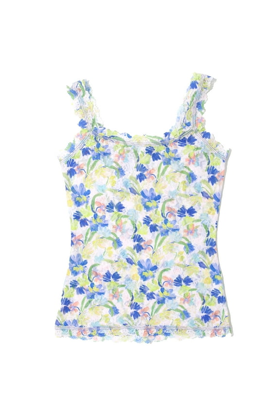 Signature Lace Printed Unlined Camisole (PR1390L),Medium,Brush Strokes