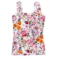 thumbnail image 1 of Hanky Panky Signature Lace Printed Unlined Camisole (PR1390L),Small,Pressed Bouquet, 1 of 5
