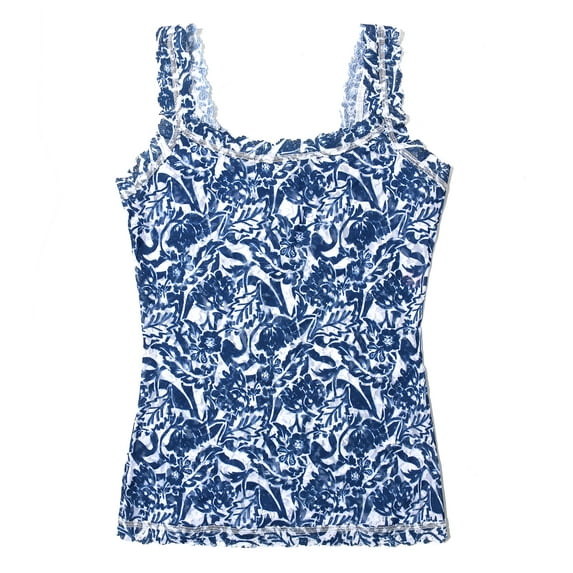 Hanky Panky Signature Lace Printed Unlined Camisole (PR1390L),XS,Sketchbook Floral
