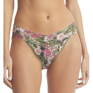 Hanky Panky Signature Lace Printed V-kini (PR482374),XL,Florist