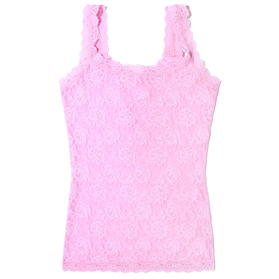 Hanky Panky Signature Lace Unlined Camisole (1390LP),Medium,Cotton Candy