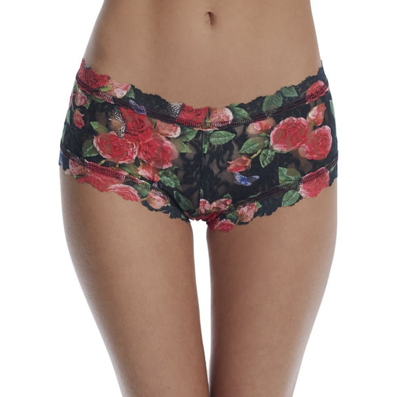 Hanky Panky Womens Papillion Rose Boyshort Style-9R1286