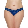 thumbnail image 1 of Hanky Panky Womens Plus Size Signature Lace Original Rise Thong Style-4811X, 1 of 2