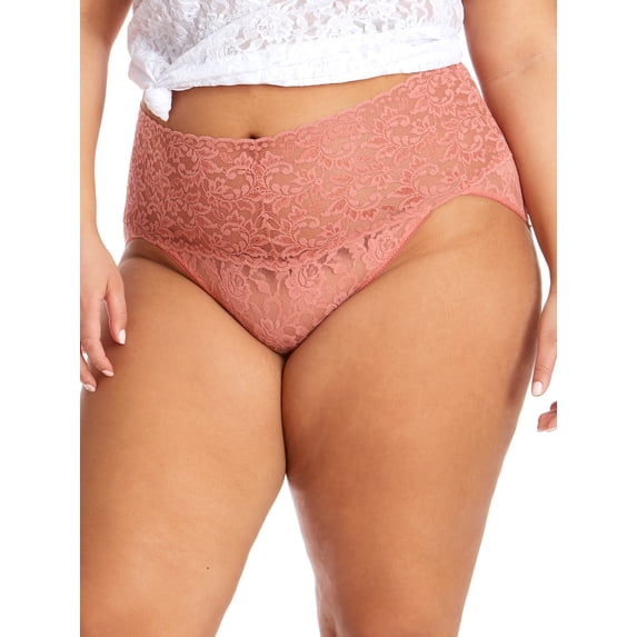 Hanky Panky Womens Plus Size Signature Lace Retro V-Kini Style-9K2124X
