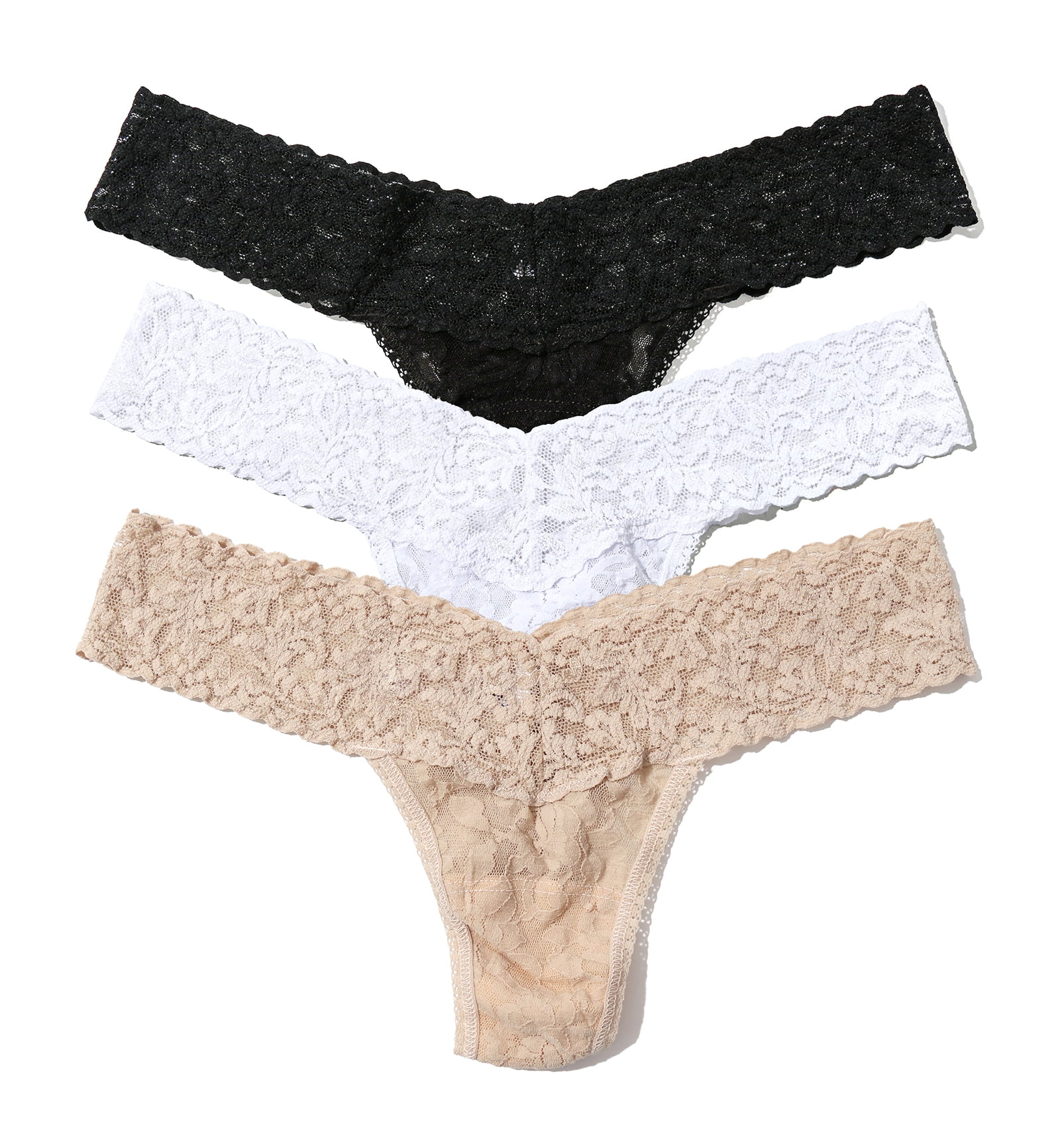 【カズキ】  Thongs 3枚 Hanky Panky 3-PACK Signature Lace Low Rise Thong (49113PK