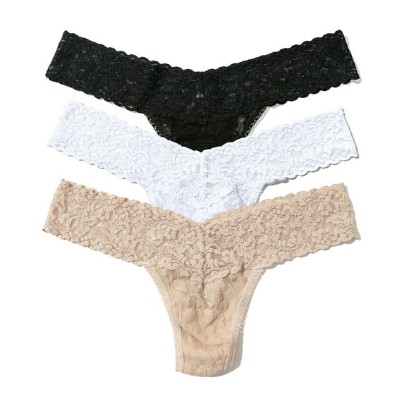 Hanky Panky Womens Signature Lace Low Rise Thong 3-Pack Style-49113PK