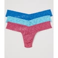 thumbnail image 1 of Hanky Panky Womens Signature Lace Low Rise Thong Fashion 3-Pack Style-49113PVPK, 1 of 4