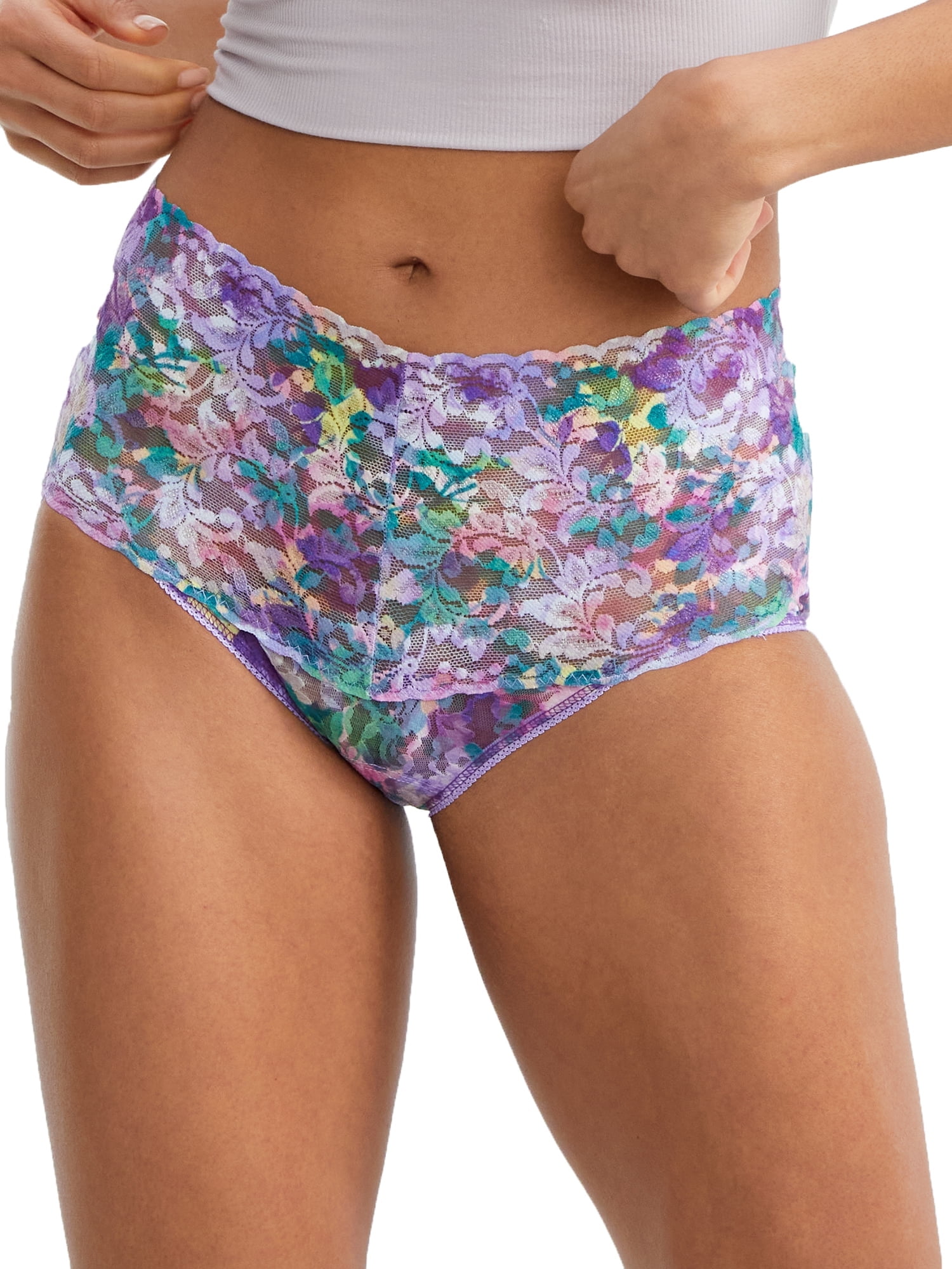 Printed Retro Lace V-kini