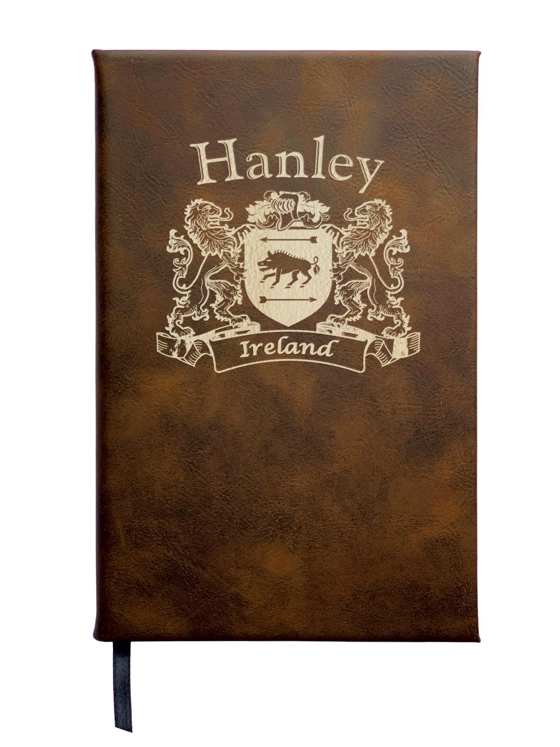 Hanley Irish Coat of Arms Leather Journal