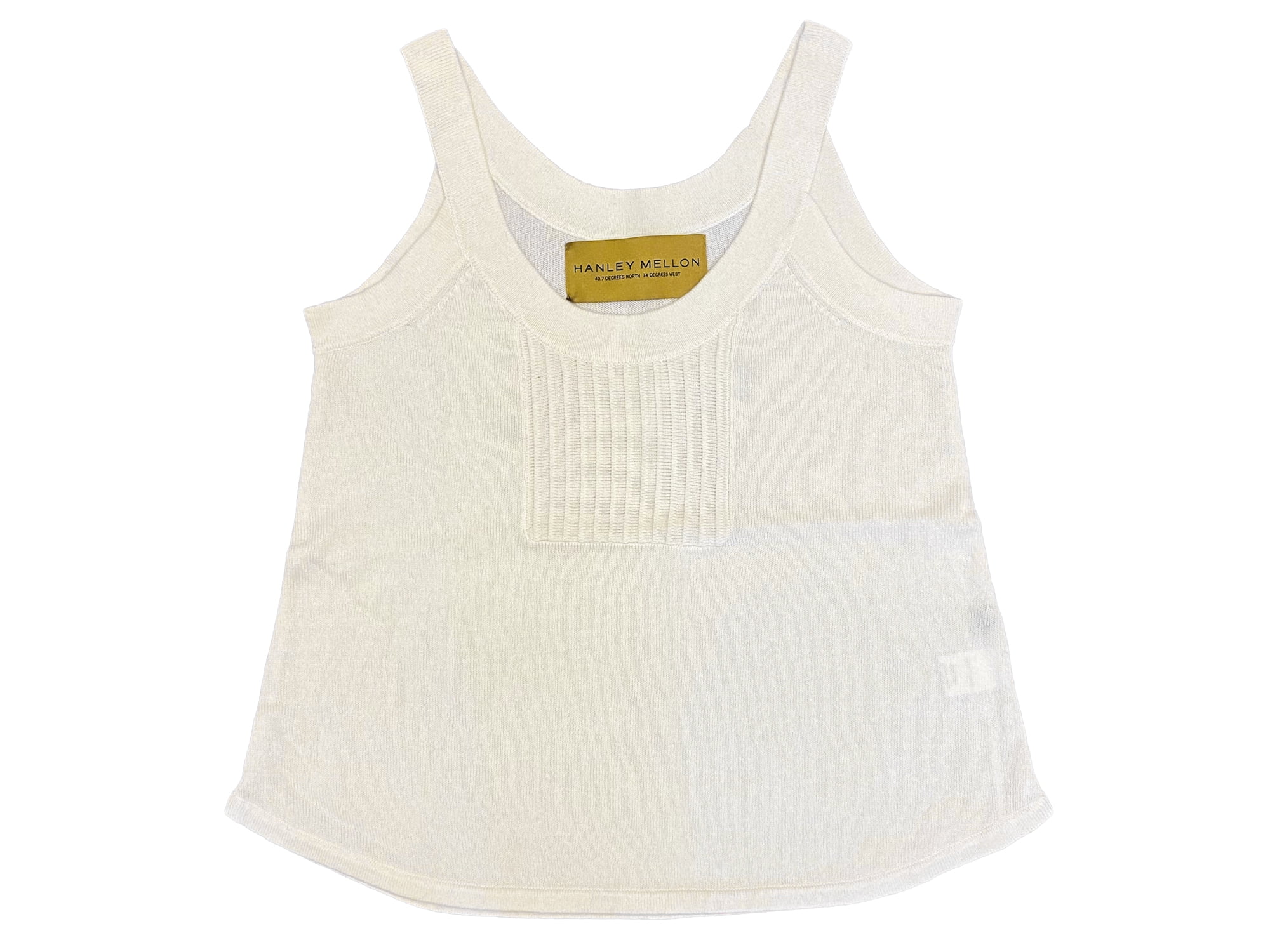 Hanley Mellon Women's Cashmere Tank Large Ivory