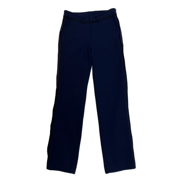 Hanley Mellon Women's Crepe Boy Chinos 4 Navy Blue